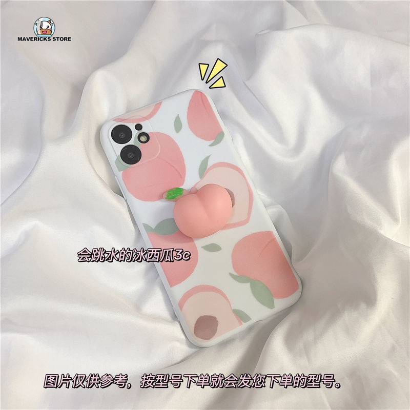 Ốp Lưng Hình Quả Đào Cho Oppo A92S / A72 / A52 / A5 / A7 / X / R9 / R11 / R15 / R17 / A5 / A93 / A11 / A11X