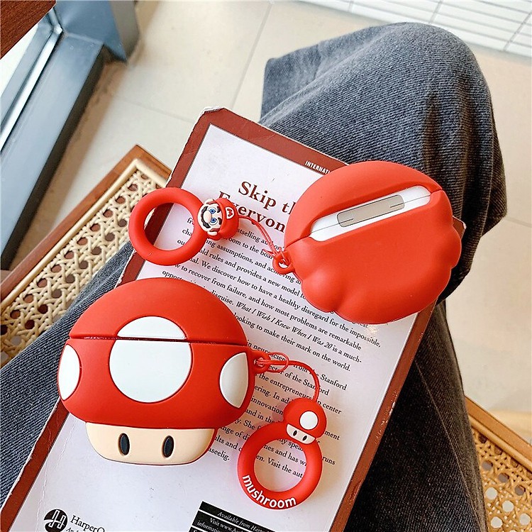 Case AirPods Vỏ Bọc Tai Nghe AirPods 1/2Pro Nấm Mario - Minh An Saigon