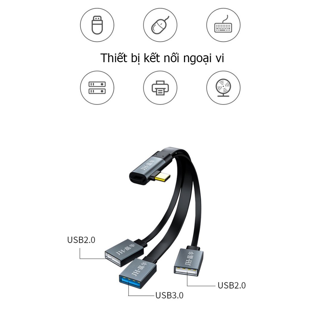 Hub USB Type-c ra 3 cổng USB cho iPad Pro - Jinghua Z439a