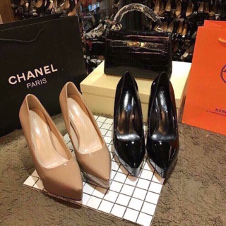 Giày cao gót đế đúp, cao 13 cm, đúp đế trước 3,5 cm. Có size 34 và size 39 chị em nhé