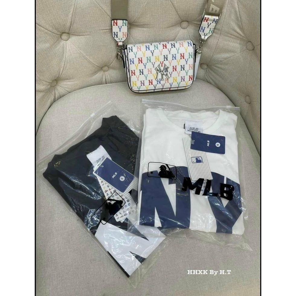 Đồ bộ nữ chữ  N. Y 2 màu đen than áo thun cộc tay phối quần short chất cotton 4 chiều