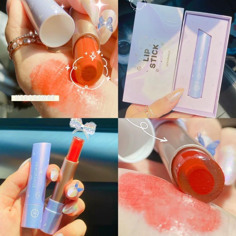 Son thỏi bóng Jelly thạch HERORANGE mọng môi Fantasy Velvet Charm Lipstick | Thế Giới Skin Care