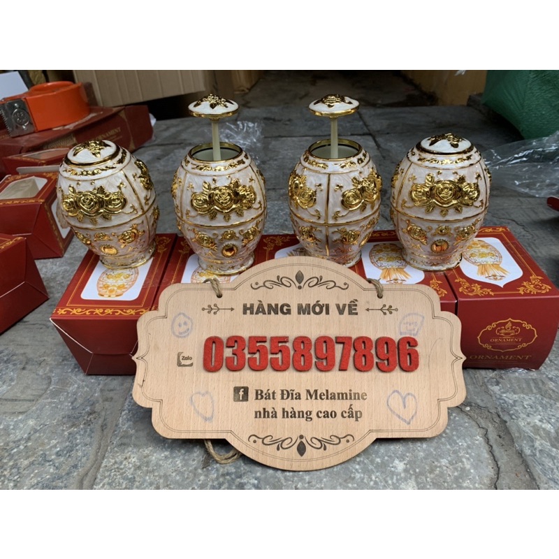 LỌ TĂM VÀNG HOÀNG GIA, HŨ ĐỰNG TĂM HỢP KIM THÔNG MINH | LỌ TĂM ĐỒNG