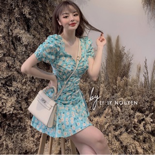 Đầm body nhún hông
