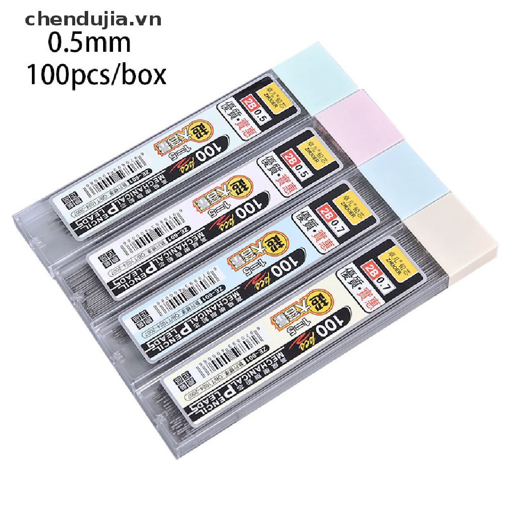 Hộp 100 Ngòi Bút Chì Bấm 2B Có Thể Thay Thế Ngòi Tiện Dụng