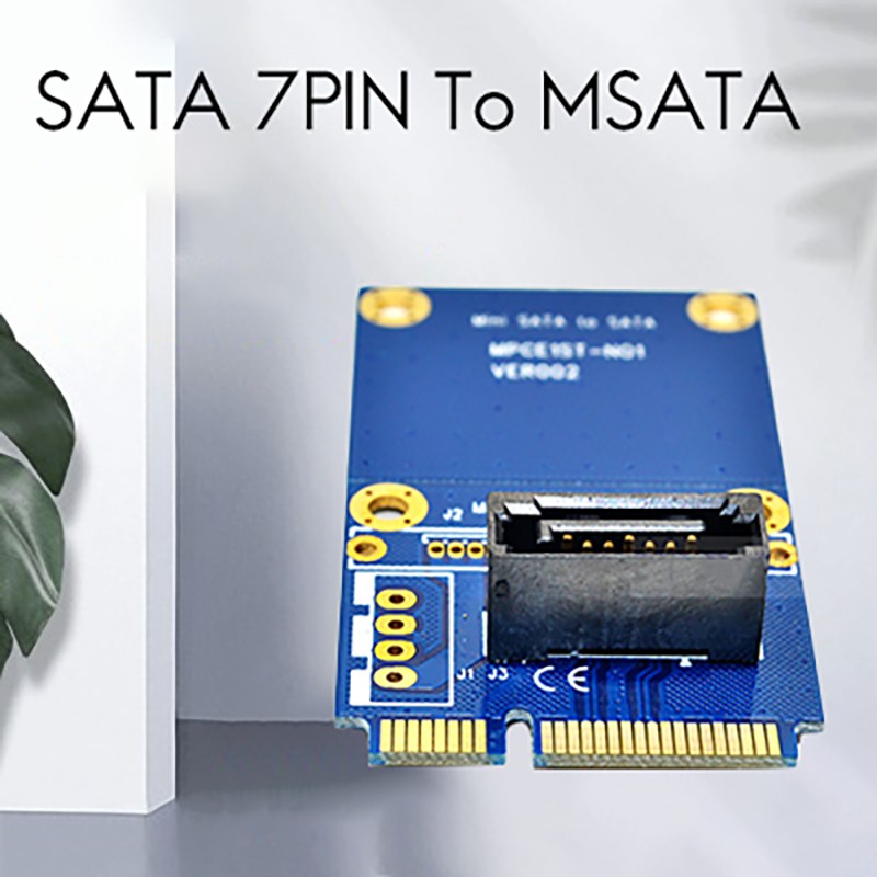 Card Chuyển Đổi Msata Sang Sata Mini Pcie 7pin Sata Mini Pcie