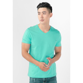Áo Thun Nam Cổ Tim Nhật Bản - Màu Sáng