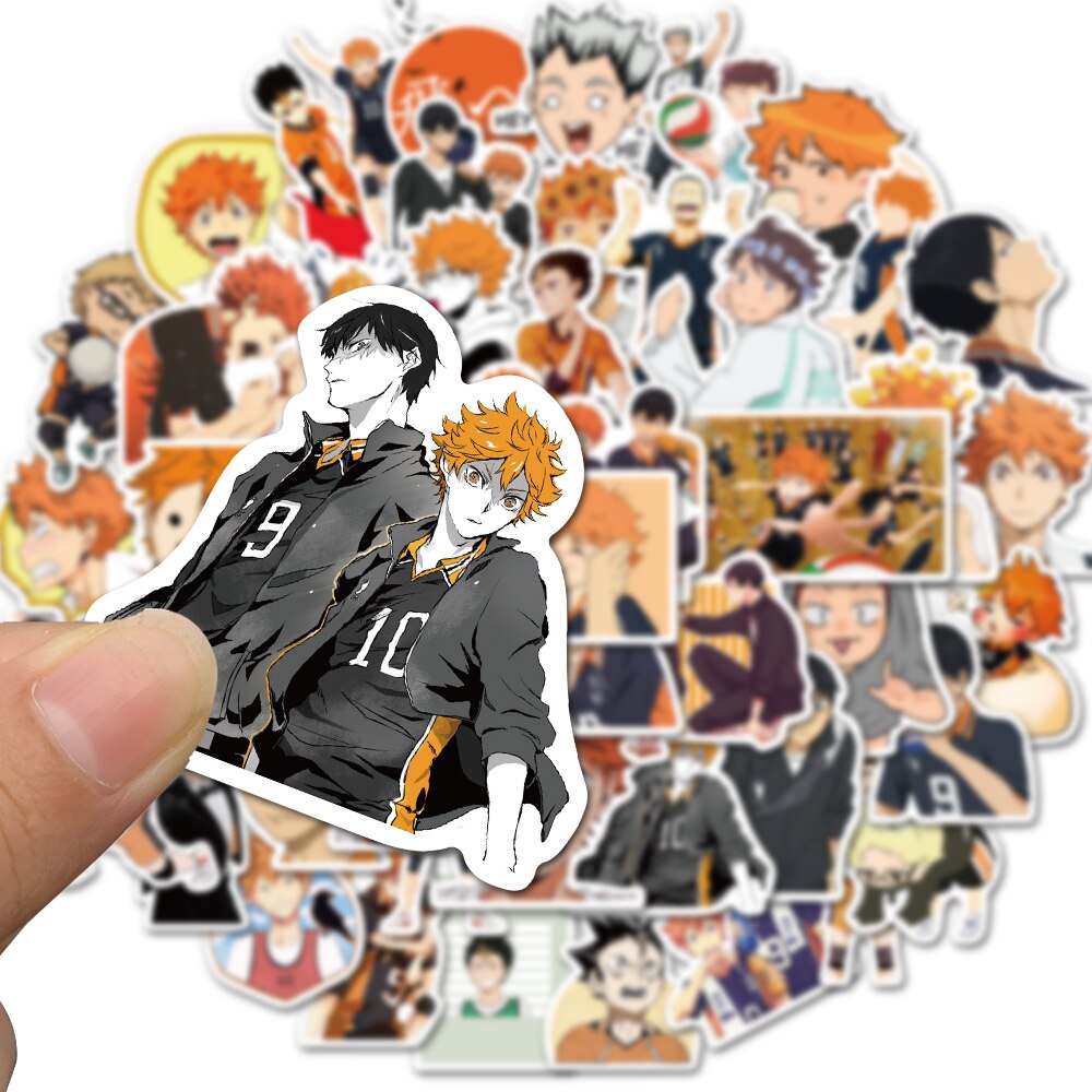 Set Hình Dán Graffiti Haikyuu Trang Trí Đa Năng Tiện Dụng