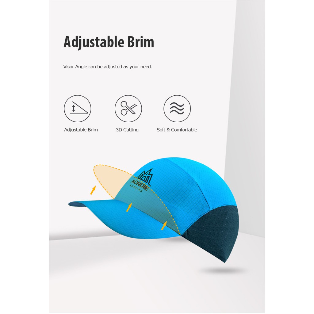 MŨ GẤP THỂ THAO NHANH KHÔ SIÊU NHẸ AONIJIE E4107
