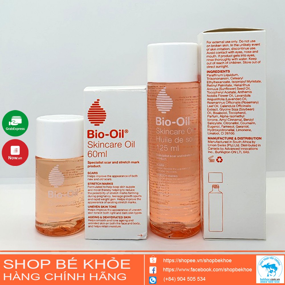 Tinh dầu Bio.Oil xóa rạn da và mờ sẹo hiệu quả