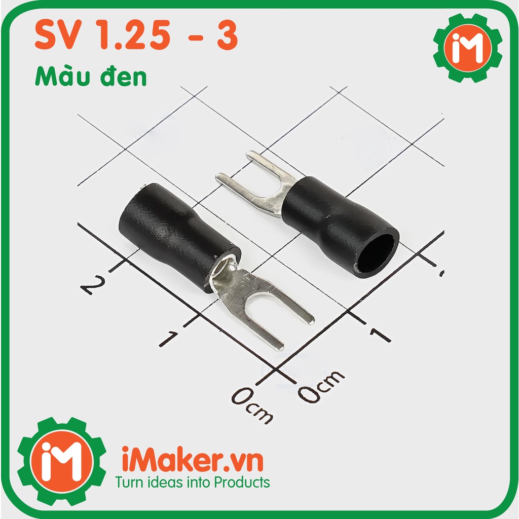 Đầu cos chữ y  - Đầu cos 1.25-3 nhiều màu sắc - Đỏ Vàng Xanh Đen