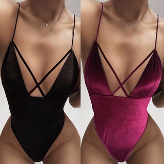 Bikini một mảnh màu trơn gợi cảm cho nữ