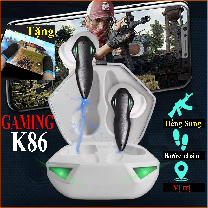 Tai Nghe Gaming K86 Tai nghe Bluetooth Không Dây Chơi Game Có Mic Đam Thoại Với Độ Trễ Thấp Pavu Tech