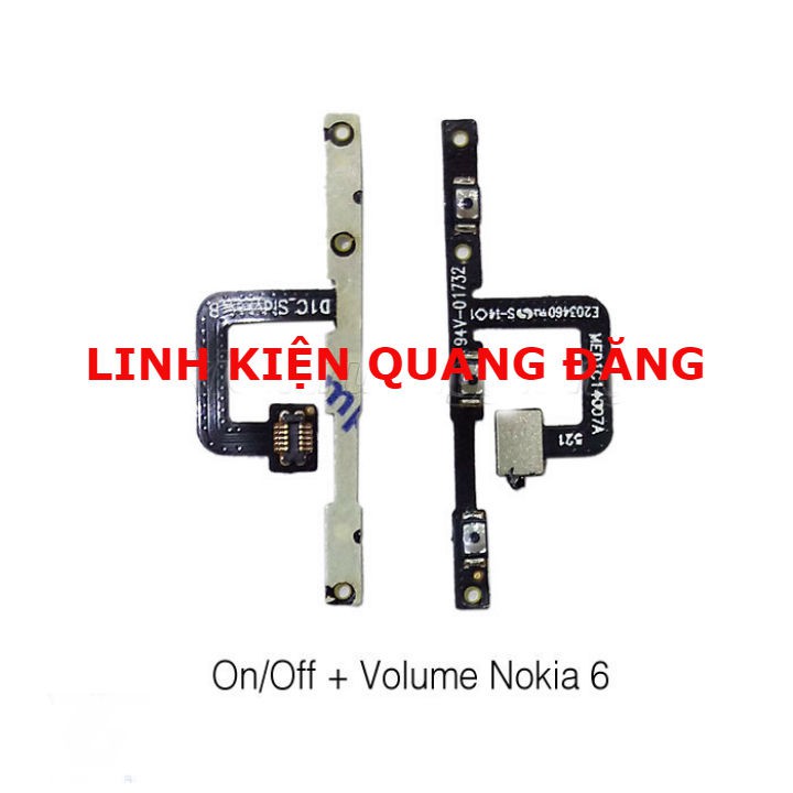 DÂY NÚT NGUỒN - VOLUME NOKIA 6 ZIN