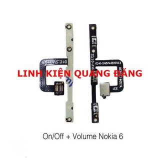 Dây nút nguồn - volume nokia 6 zin