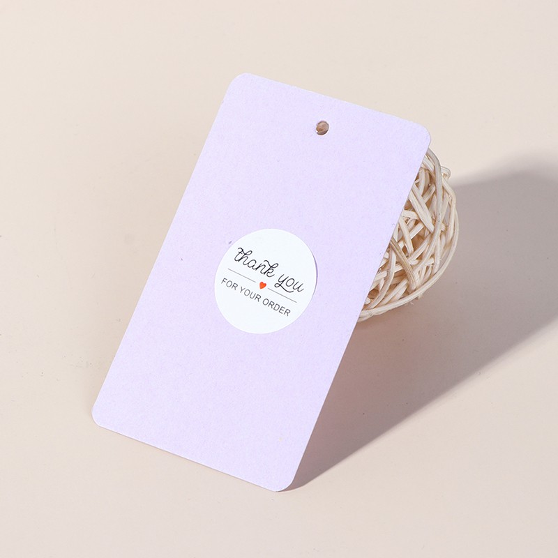 Bộ 500 Nhãn Dán In Chữ &quot;Thank You For Your Order&quot; Tiện Lợi