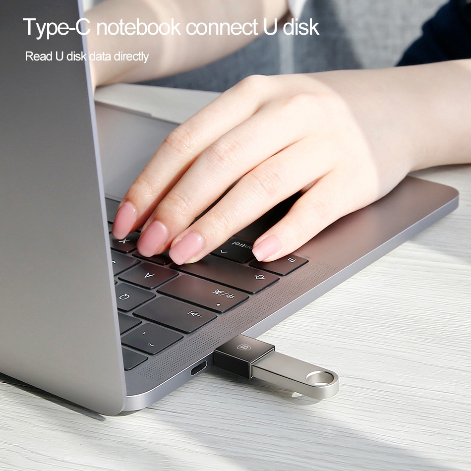 Đầu chuyển đổi loại C qua ổ USB cho Android Baseus