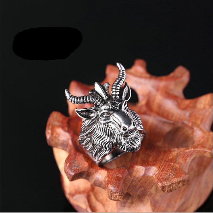Nhẫn Nam Titan Mặt Dê  [FREE SHIP]