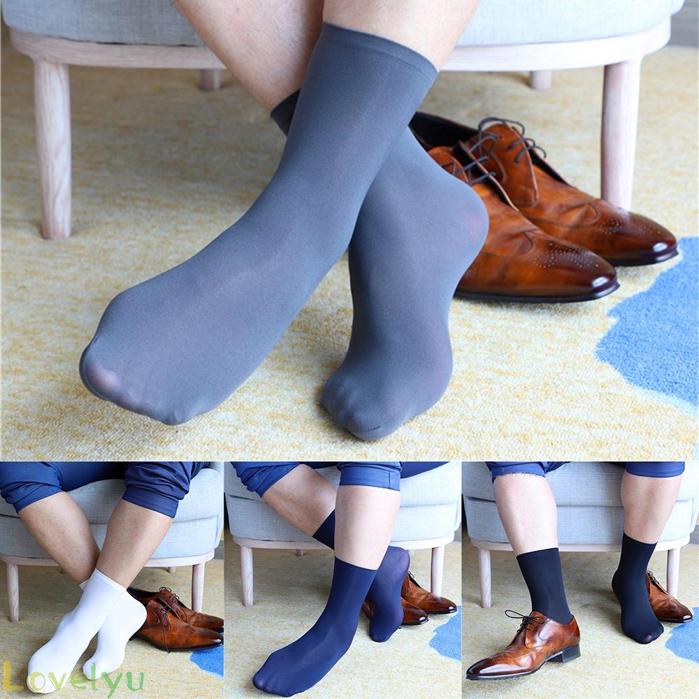 Tất Ngắn Siêu Mỏng Co Giãn Bằng Lụa Cho Nam