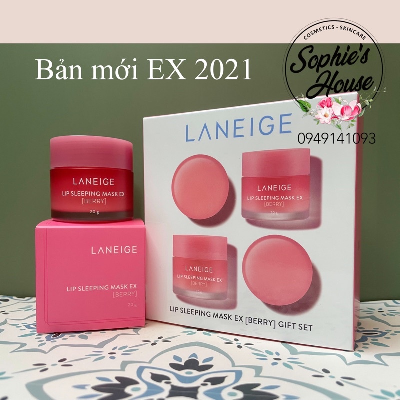 Mặt nạ ngủ dưỡng môi L.A.N.E.I.G.E Lip Sleeping Mask EX 20gr