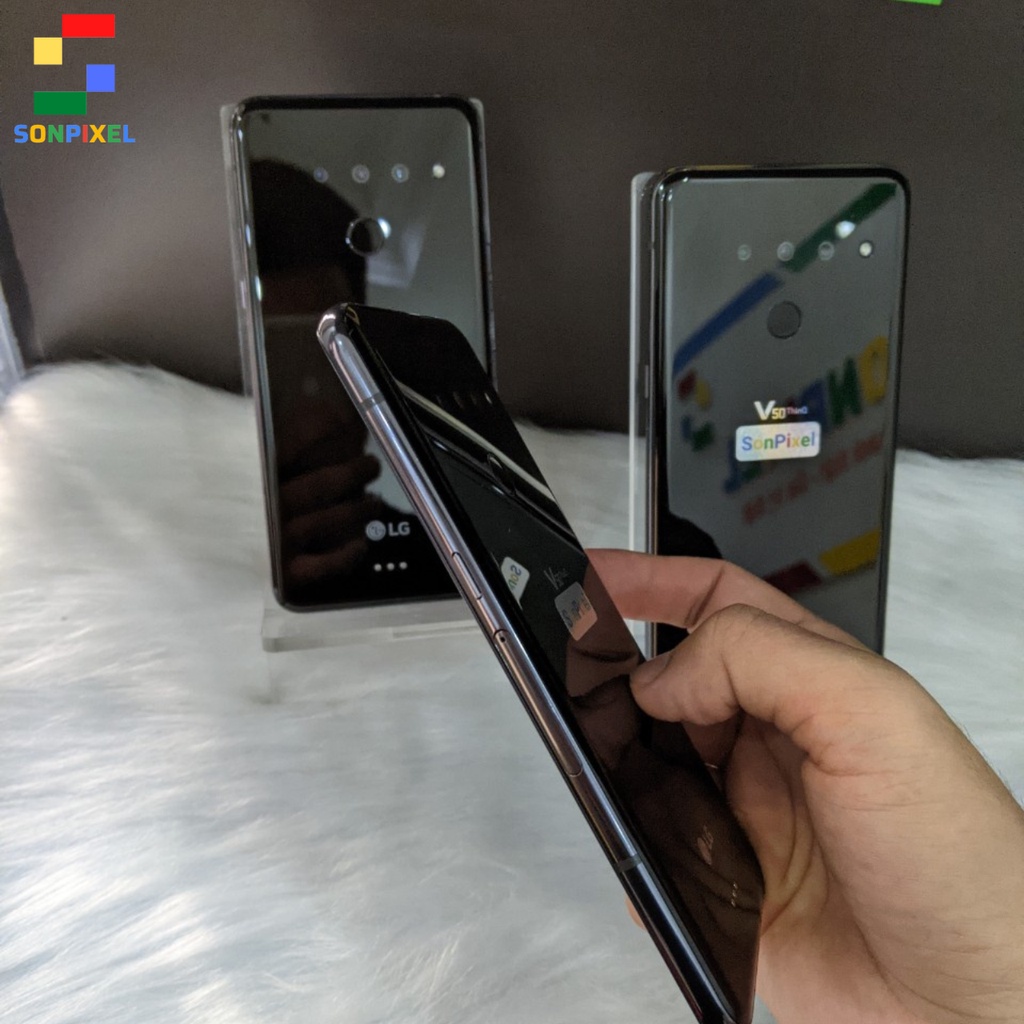 Điện Thoại LG V50 ThinQ 5G, 3 Camera Snapdragon 855,  6GB/128GB Màn 2k, Chơi Liên Quân/Pubg Mượt Sonpixel