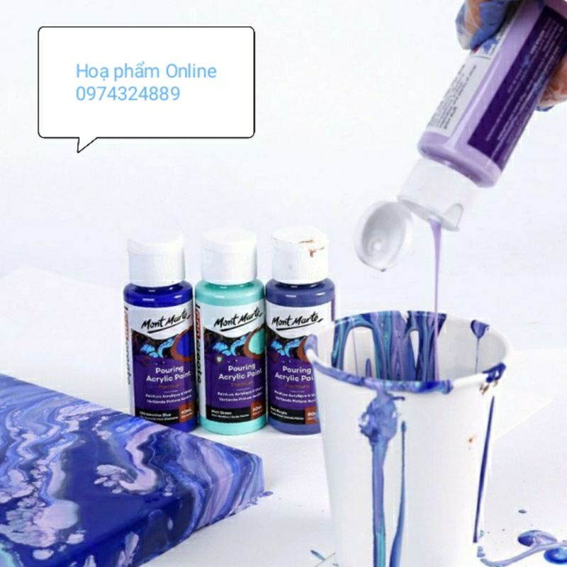 Bộ màu đổ Mont Marte Premium Pouring Acrylic Paint