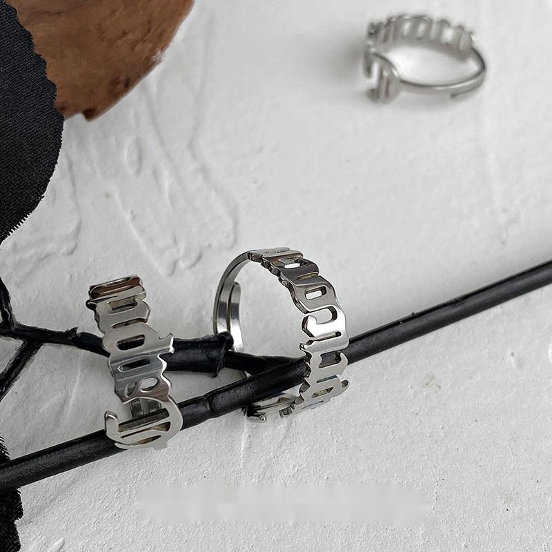 Nhẫn Hở Có Thể Điều Chỉnh Phong Cách Hiphop Đường Phố unisex