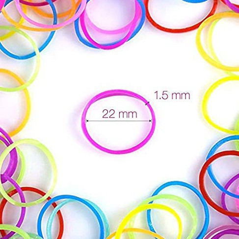 Set 1000 Dây Thun Cột Tóc Nhiều Màu Cho Bé Gái