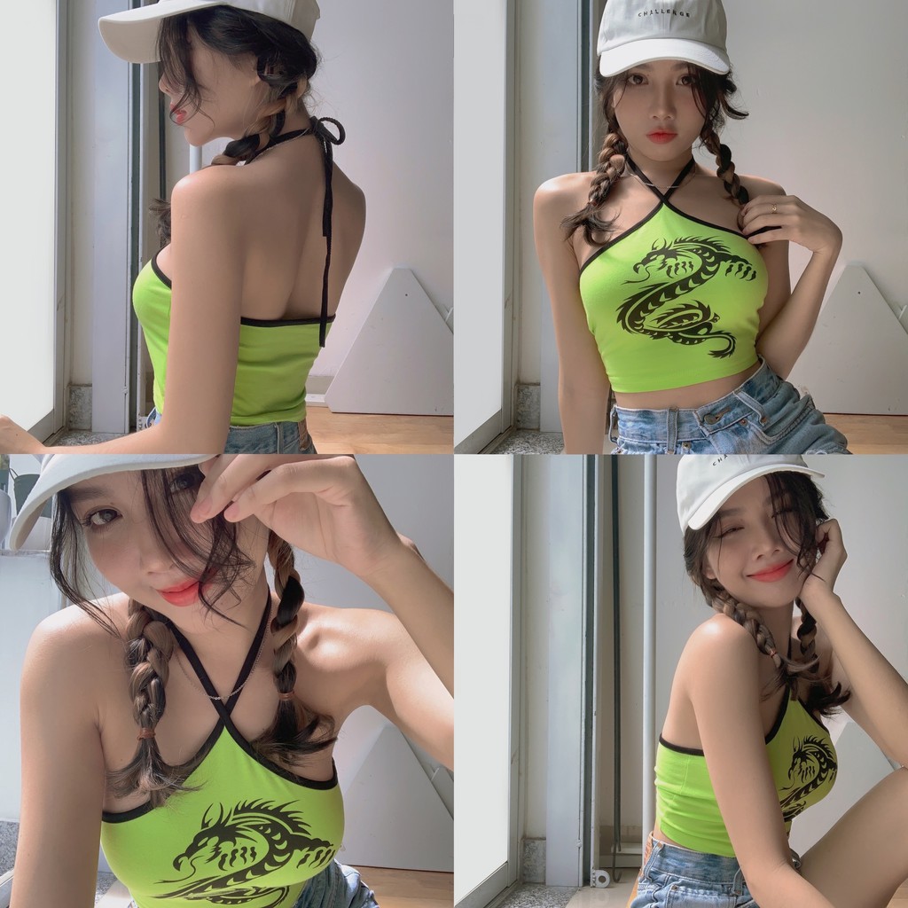 Croptop yếm hình rồng