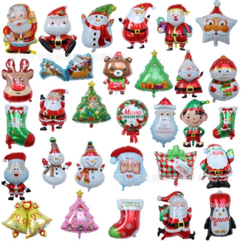 Bóng cỡ to bóng trang trí noel,bóng giáng sinh,bóng người tuyết,bóng cây thông noen