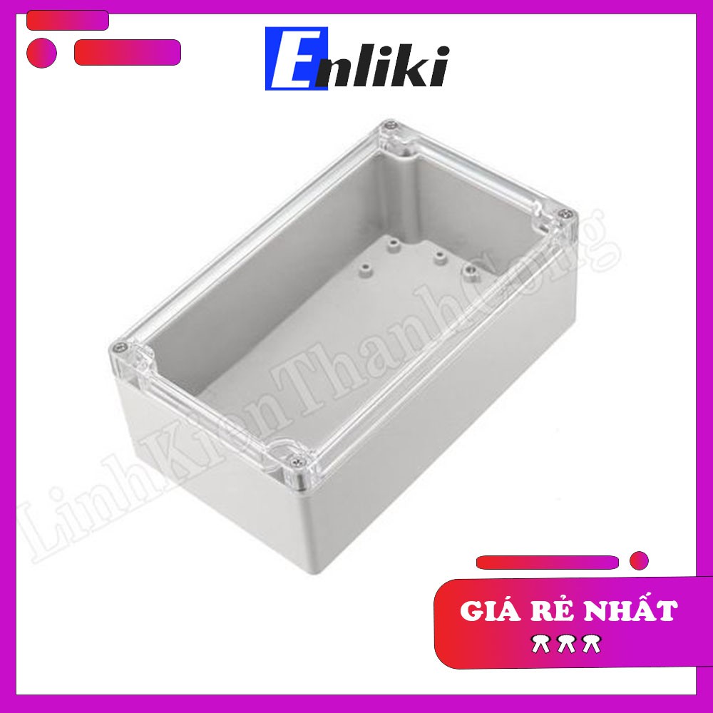 Hộp Nhựa ABS (Chống Nước IP65) 200x120x75mm Nắp Trong Suốt