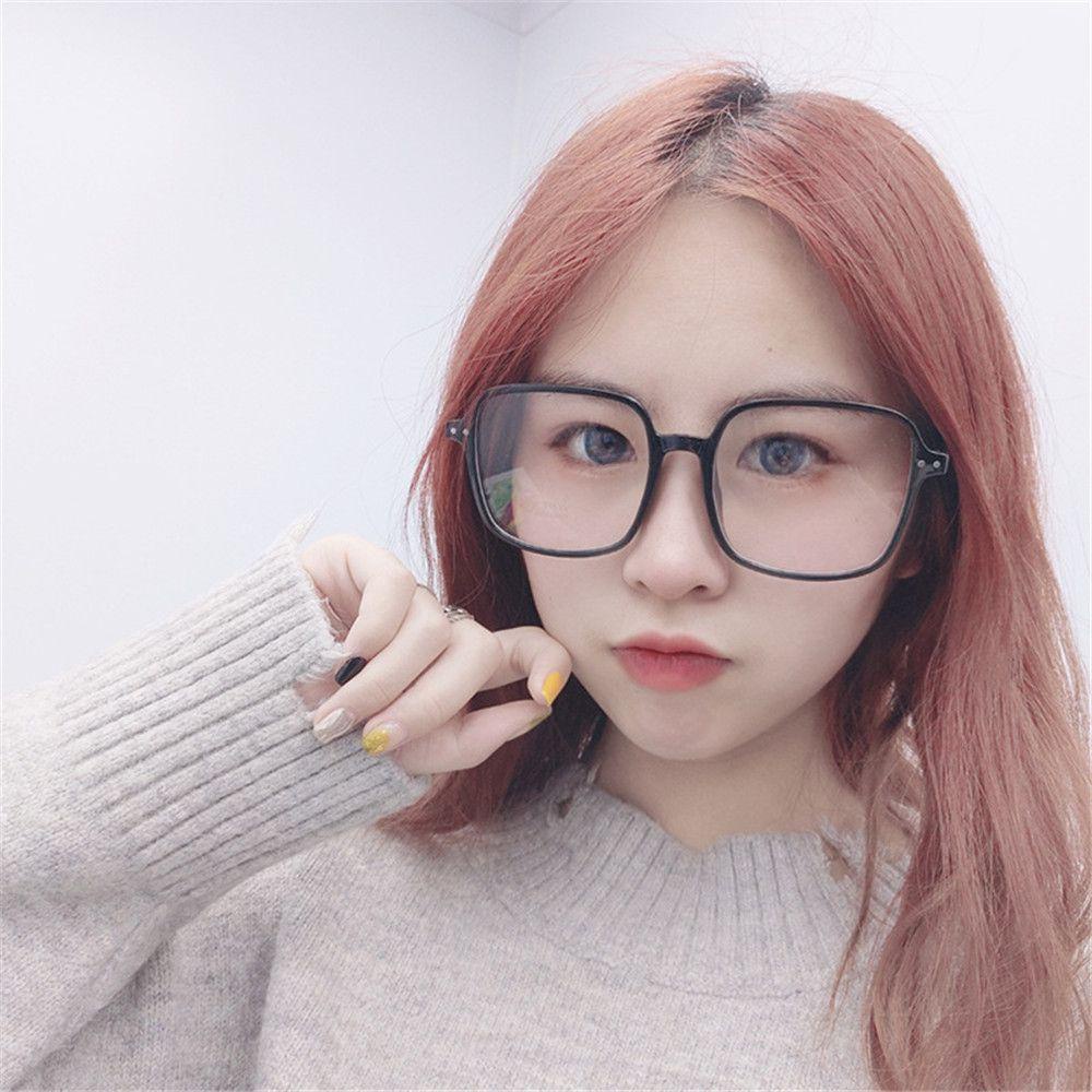 BORAG Mắt Kính Gọng Vuông Trong Suốt Độ Nét Cao Giảm Mệt Mỏi