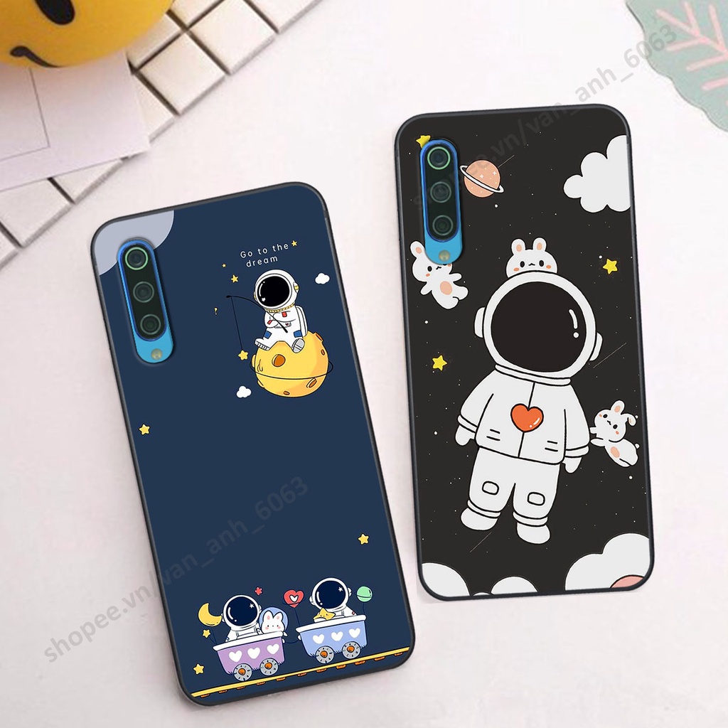 Ốp Xiaomi Mi 9 SE hình bầu trời, phi hành gia đẹp, ốp lưng điện thoại xiaomi viền dẻo cao cấp