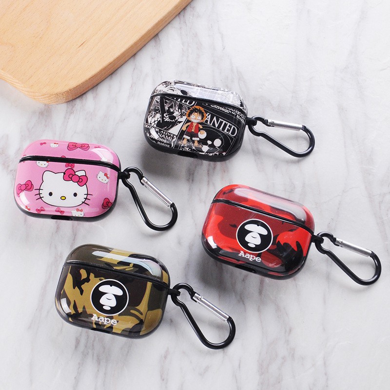 Vỏ bao airpod - Case airpod pro IMD Sup - Kaws- Ferrari - One piece ( tặng kèm móc)