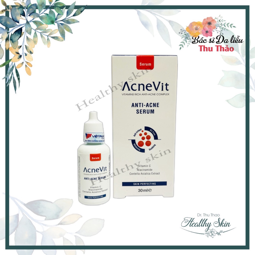 Tinh chất dưỡng sáng, ngừa mụn AcneVit Anti-Acne Serum