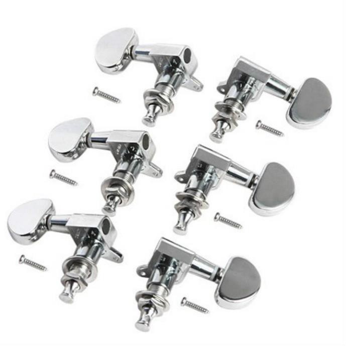 Bộ 6 Khóa Đàn Guitar Acoustic Cao Cấp Chống Rỉ (đầy đủ ốc vít)