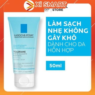 Sữa rửa mặt tạo bọt dành cho da hỗn hợp & da dầu rất nhạy cảm La Roche-Posay Toleriane Foaming Cream 50ml