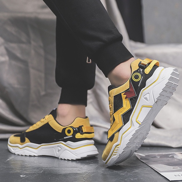 Giày Sneaker Thể Thao Nam G09 Cao Cấp Màu Vàng Đẹp Thời Trang Hàng Quốc Giá Rẻ A1