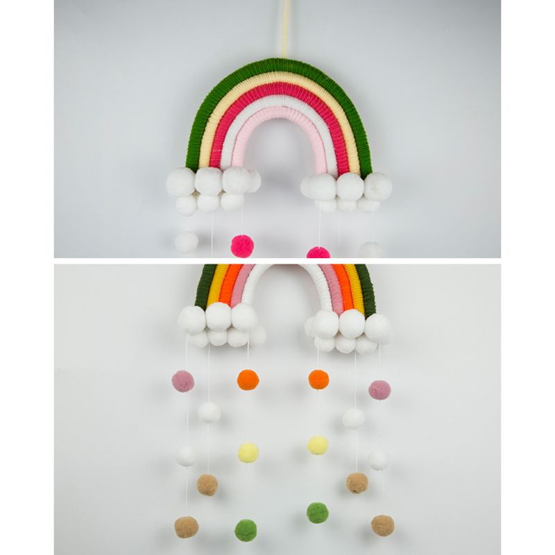 Phụ kiện treo tường trang trí phòng cho bé hình cầu vồng dễ thương tùy chọn màu sắc