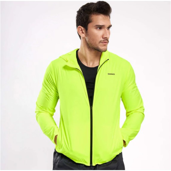 Áo khoác vải dù trượt nước mau khô nhanh, thấm hút mồ hôi Nam Running Basic Pocket - ONWAYS