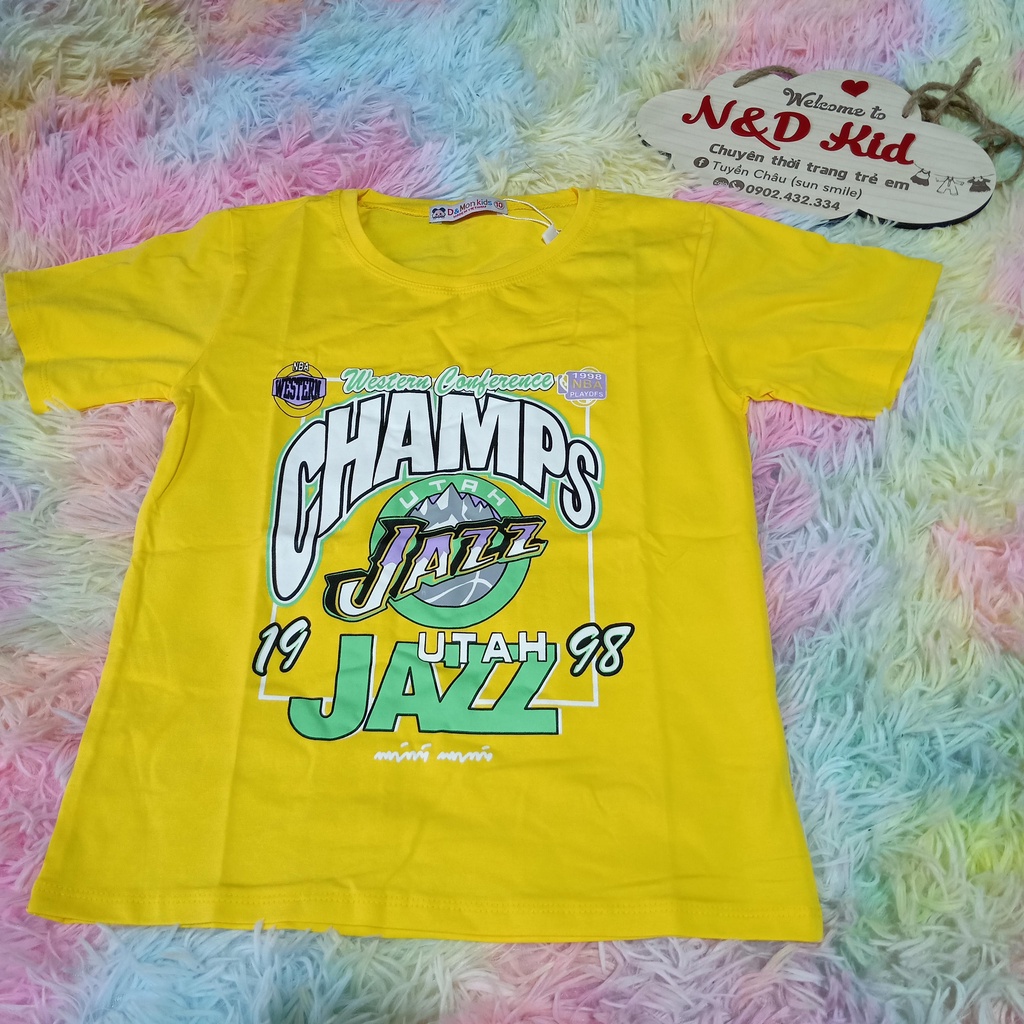 Bộ Thun Bé Trai Túi Hộp - Set Bộ Túi Hộp Champs 30-42kg - Bộ Bé Trai Năng Động Phong Cách Hip Hop - N&D Kid