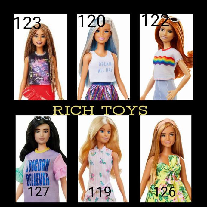 1 Bộ 120 Đồ Chơi Búp Bê Barbie Thời Trang