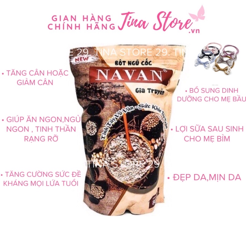 Ngũ cốc navan 7 vị đậu 800gr kèm quà tặng, bột ngũ cốc dinh dưỡng, lợi sữa, tăng cân , giảm cân , date mới - tinastore29