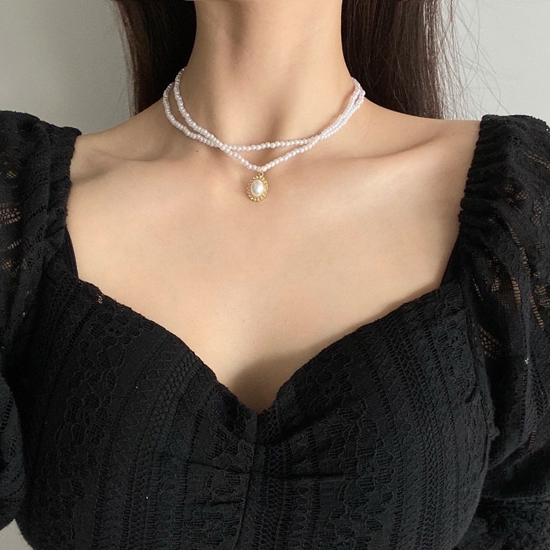 Dây chuyền Ulzzang Tiktok siêu hot bằng hợp kim có sẵn rất nhiều mẫu