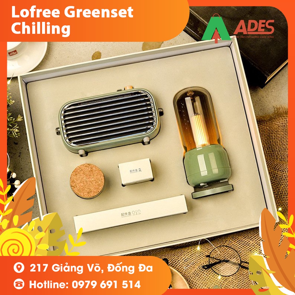 Bộ sưu tập Lofree Greenset Chilling - Đèn Chilling Lofree/Loa Bluetooth Lofree/Hộp Đá Thơm Aroma - Hàng Chính Hãng
