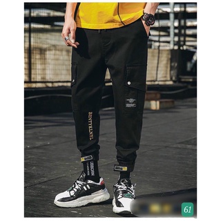 Quần Jogger Kaki Nam Thể Thao Túi Hộp Trơn Lưng Thun Ống Bó Co Giãn Basic T85