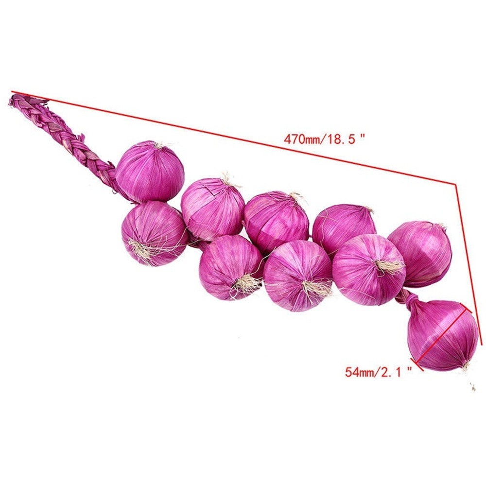 YIYU 1 Chùm Hành Tỏi Nhân Tạo Bằng Mút Treo Trang Trí Nhà Cửa / Tiệc Tùng / Nhà Bếp / Làm Đạo Cụ Chụp Ảnh