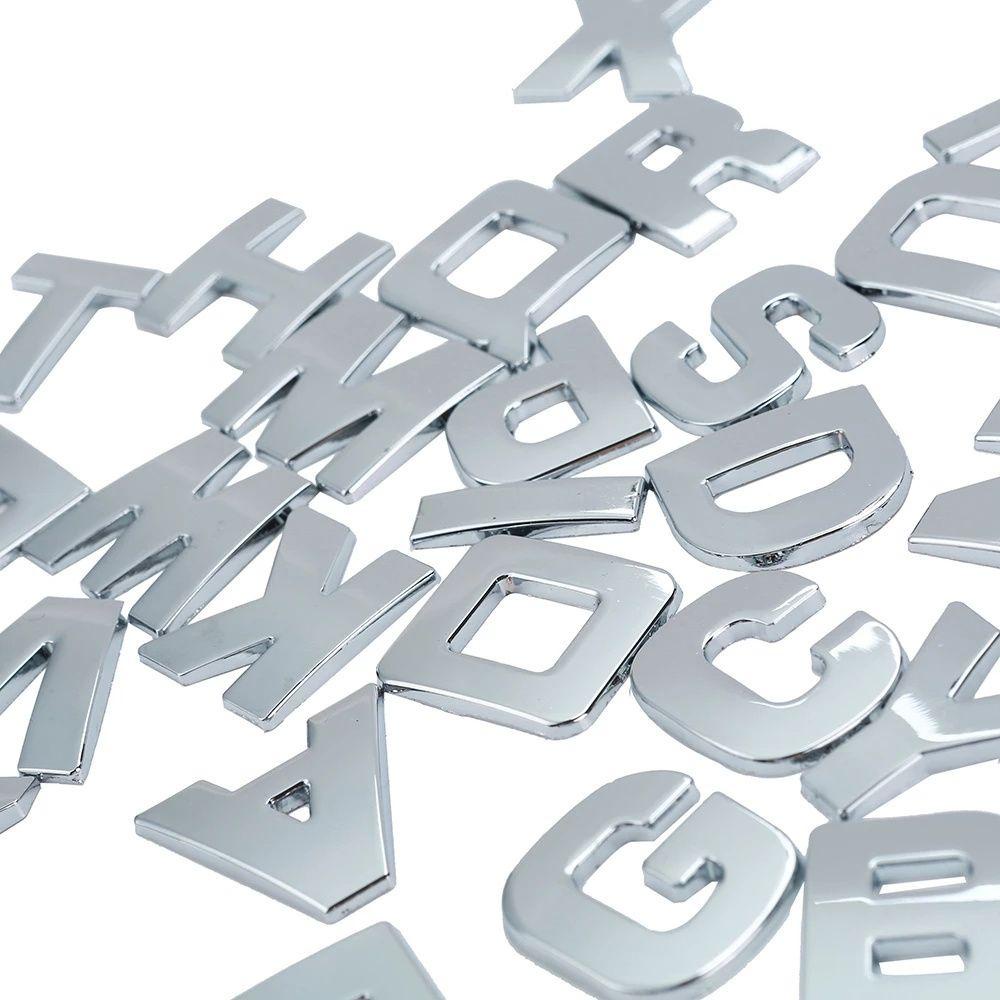 Sticker Chữ Số 25mm Chống Thấm Nước Trang Trí Xe Hơi