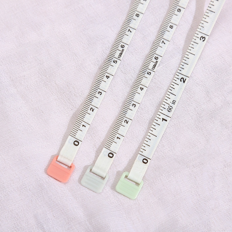 Thước đo băng 1,5M Thước có thể thu vào di động Nguồn cung cấp may Inch Cm Thước dây có thể thu vào Công cụ đo vòng bụng và ngực có thể thu vào