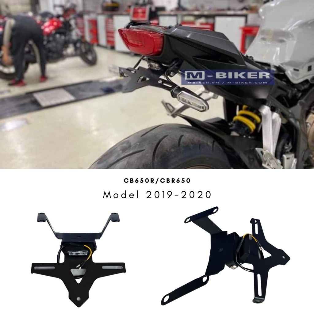 Đuôi gắn biển số, Đuôi biển số CB650r CBR650r model 2019 - 2020 và 2021- 2022 gập 2 chiều
